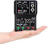 interface de audio，Placa de som profissional de canal duplo com USB 2.0 de alta velocidade, função de monitor para estúdio/gravação musical/gravação