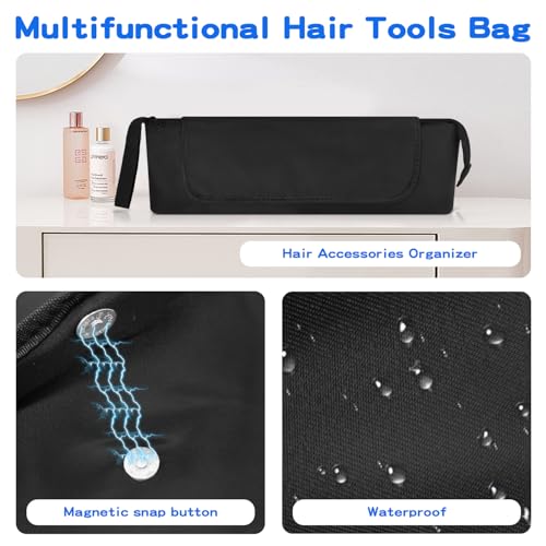 Bolso organizador resistente al calor 2 en 1 negro miniatura 3