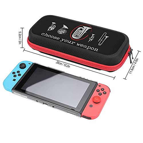 Choose Your Weapon Tuba Storage Case for Switch Game Console and Accessories, Traveling Carrying Case Bag Game Bag - Thumbnail 2