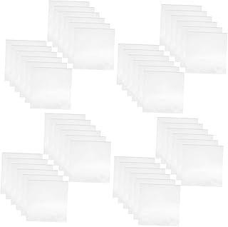 Veemoon 100 Pçs Bolsa De Proteção De Discos Capas De Discos De Vinil Externas Capas De Discos De Vinil Capas De Discos De Vinil Protetores De Manga Externas Discos De Vinil Revestimento