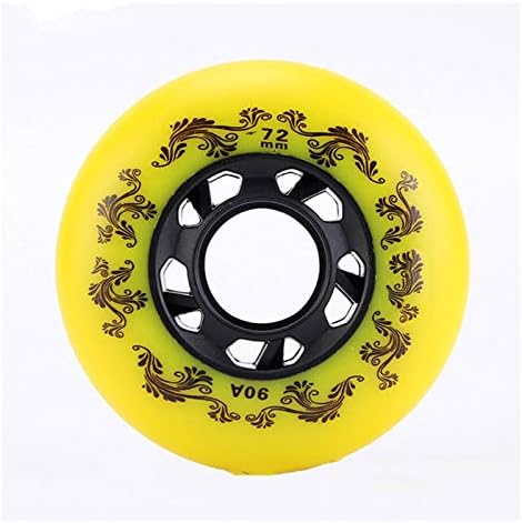 Roller Skate Wheels Light up 8 Pcs Inline Roller Skate Wheel 90A Scroll Durable Wheels 72 76 80 Mm Roller Skate Wheels for Roller Skate Skating Wheels Replacements