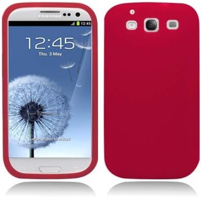 Aimo Wireless SAMI9300SK003 Soft n Snug Silicone Skin Case for Samsung Galaxy S3 i9300 - Retail Packaging - Red