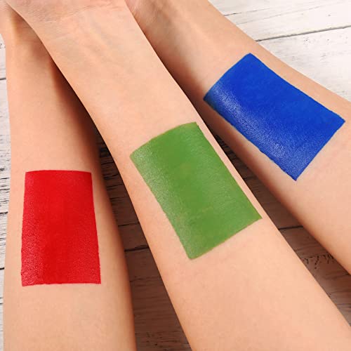 Bobisuka Red Face And Body Paint, Professional Oil Based Creamy Painting Palette For Party Halloween Stage Cosplay Clown Sfx Makeup - Non Toxic For Adults And Kids (Large 70G/2.46Oz) #TOP4