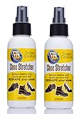 EZR Shoe Stretch Spray - Softener & Stretcher Shoe Spray To Instantly Increase Comfort & Loosen Tight Spots In Leather Shoes, Sneakers, Loafers, Suede, Nubuck, Canvas, & High Heels, 4 Fl Oz (2-Pack)