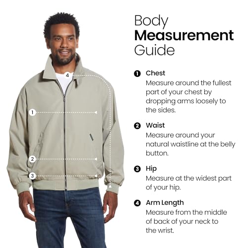 Image of Weatherproof Men's Golf Jacket - Lightweight Windbreaker, Water-Resistant Microfiber Shell, Perfect for Golf & Casual Wear