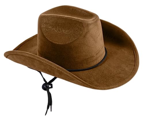 Rubies Faux-Suede Kid's Cowboy Hat for Themed Parties and Halloween, Brown2