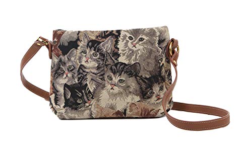 Image of Signare Tapestry Crossbody Bag Sling Shoulder Purse for Women
