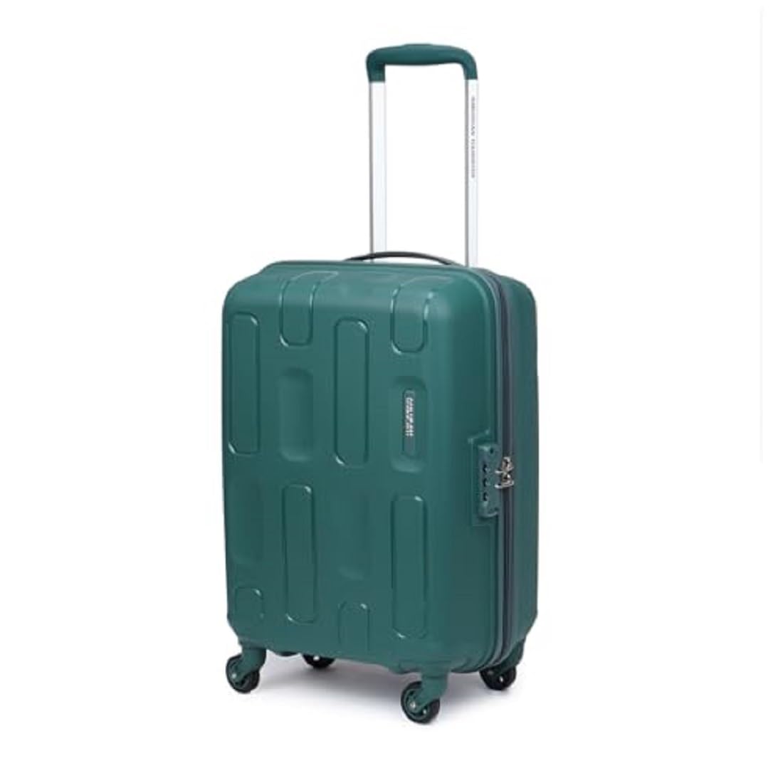 American Tourister Ivy 2.0, 55 CM Small Hard Polypropylene Spinner Wheel Cabin Suitcase/Trolley Bag for Travel with Mounted TSA Lock & Smooth Sliding Wheels for Women & Men – Dark Forest, Green