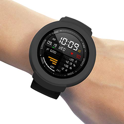 Case Bumper Protect compatível com HUAMI AMAZFIT VERGE - VERGE LITE - Nandos-Store (Preto)