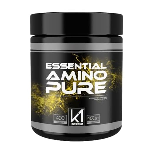K1 NUTRITION - Aminoacidi Essenziali in Compresse 400 cpr - Integratori Pre Workout - Aminoacidi Ramificati BCAA - Vegane, Senza Glutine e Senza Lattosio