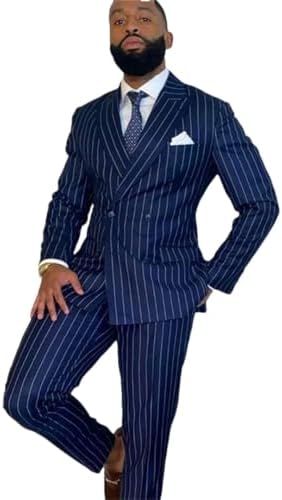 Rayas Camisa Para Un Traje Azul Ropa Elegante Trajes Rayados Para