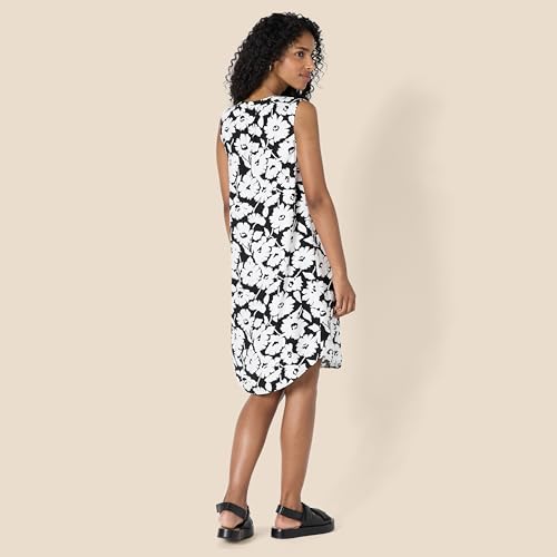 Image of Amazon Essentials Women's Sleeveless Woven A-line V Neck Shift Dress