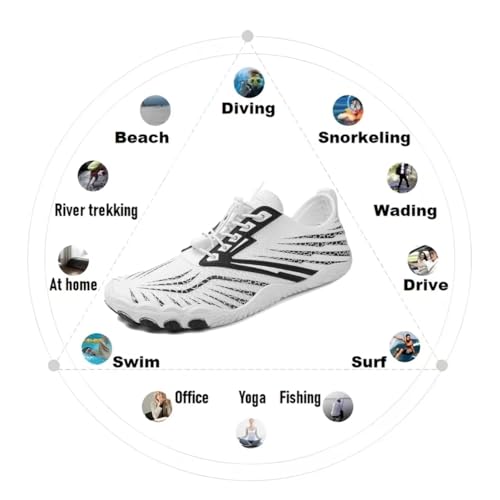 Hike Barefoot Shoes Womens,New Barefoot Footwear, Non-Slip Water Shoes,Breathable & Non-Slip Athletic Footwear,Wide Toe with Hike2