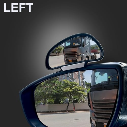 Image of Blind Spot Mirror Adjustable 360 Degree Car Side Mirror, HD Glass Rear View Exterior Accessories Frame Thickness Less than 5MM for Car SUV (single mirror left+right)