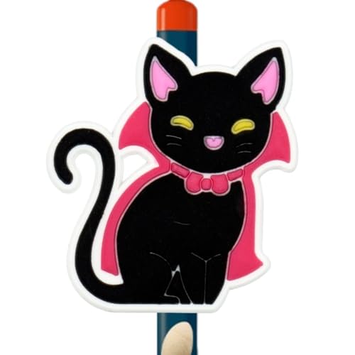 WZZHHJ ハロウィン 漫画 ペンキャップ - かわいいカボチャ/ゴーストの形 ・ 3cm 伸縮自在スタイル ・ 丈夫で環境に優しい素材 - パーティーギフト、学校の教室、オフィスの文房具に最適 (67)