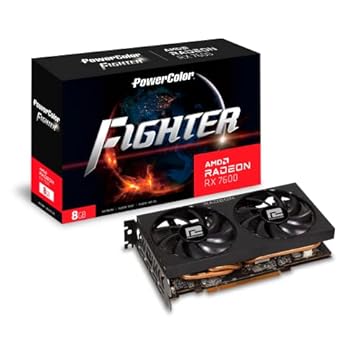 PowerColor Placa gráfica para jogos Fighter AMD Radeon RX 7600