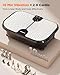 FEIERDUN Vibration Plate Exercise Machine, 182KG Capacity Vibration Plate for Lymphatic Drainage, Max Space for Whole-Body Workout & Relaxation at Home-Black
