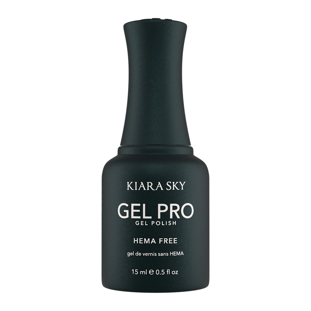 KIARA SKY Gel Pro HEMA-Free Gel Nail Polish | Full Coverage, 28+ Day Wear, Self-Leveling, UV/LED Soak-Off, 0.5 fl oz | Gold Statement #109