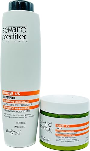 Helen Seward Nutrive 4/S Repair Shampoo 33.81 Oz and 4/M Olea Mask 16.9 Oz