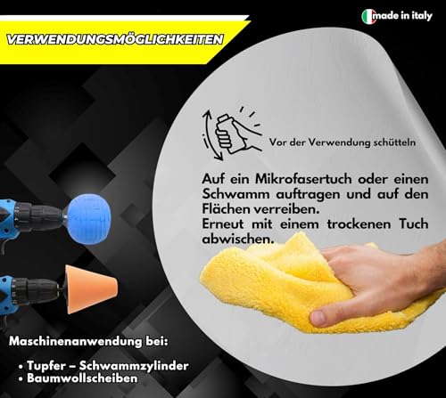 Lux Metal – Kit 3 Metal Polish zum Polieren 250g A-B-C hart fein S. fein – Polier-Schleifpaste für Metalle Edelstahl Aluminium Messing Bronze Kupfer beseitigt Kratzer Oxidation Chrom Autokarosserien