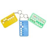 ZBJBinCH 3 Pcs Reminder Board for The Elderly, ADHD Tools for Kids Portable Visual Schedule for Kids School Bag Pendant Detachable Daily Task Planning Pad with List Cards Stickers for Kids