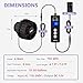 hygger Lite Wave Maker For 10-50 Gallons Aquarium Adjustable Circulation Pump with Magnetic Base Fish Tank DC Powerhead for Coral Reef and Freshwater Up to 792 GPH