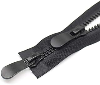 YaHoGa #8 30 Inch Two Way Separating Plastic Zippers for Sewing Coat Jacket Zippers Heavy Duty Long Resin Zippers (30")
