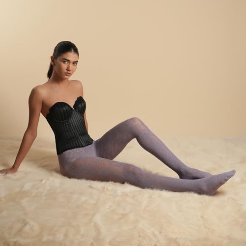 Image of Theater Women Lace Stockings | Stretchable | Comfortable Breathable Nylon Spandex | Warm and Soft Waistband | Free Size (S-4XL (24-48) In)