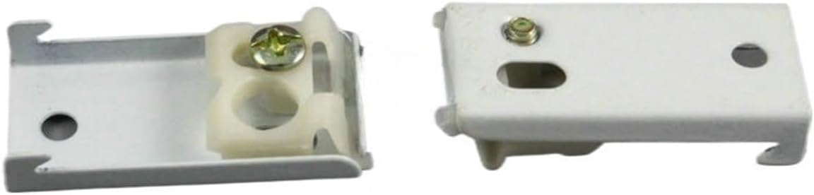 20 Pieces Curtain Track Bracket Curtain Track Brace 40x20mm