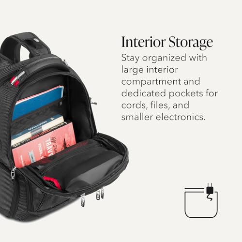 Image of SwissGear 5358 USB ScanSmart Laptop Backpack. Abrasion-Resistant & Travel-Friendly Laptop Backpack Exclusive Bundle with Lock