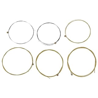 Jojomino Lot de 6 cordes en métal pour guitare acoustique 1 m 1 m - Les Beatles, Paul McCartney, John Lennon, RIngo Starr, George Harrison