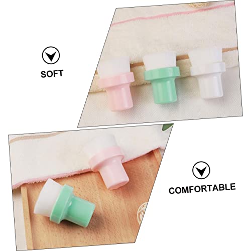 minkissy 3 Pecas Escova De Rosto Limpador Facial De Silicone Escova De Limpeza Facial Cerdas Esfolia