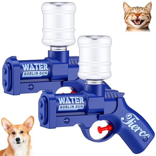 Geelin 2 Pack Squirt Spray for Cats Dogs Training Squirt for Cats Deterrent Water Spray Pistols for Dogs Pets Training(Classical Style,Blue)