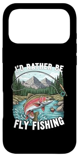 I'd Rather Be Fly Fishing Trout Mountains River Outdoors �X�}�z�P�[�X iPhone 17 Pro Max �p