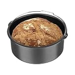 Zasdvn Air Fryer Baking Dish - Non-Stick Air Fryer Cake Barrel Baking Pan,Food-Grade Kitchen Cooking Gadget for Pizza Bread Pastries Egg Tarts Foods Chiffon
