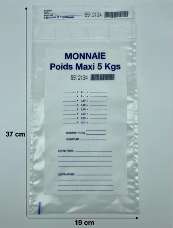 Lot De 100 Enveloppes De Sécurité Transparentes 180x300mm - Scellées Pour Transport De Fonds