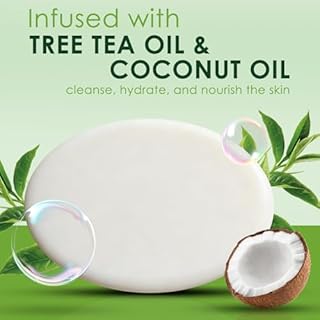 Oiangna Antifungal Soap, Tea Tree Antifungal Soap Bar for Back Acne, Athlete's Foot, Tinea, Ringworm, Jock Itch, Face & Body Wash Soothing Care for Men And Women, Relief of Itchy