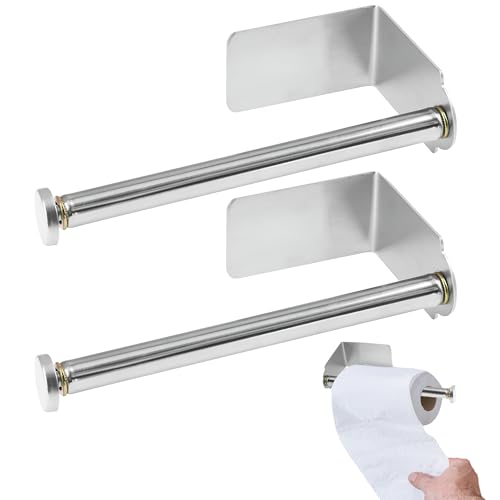 LuciHena® 2 Portarrollos Papel Higienico Adhesivo | Soporte Papel Higiénico | Colgador Papel Higienico | Portarrollos Baño sin Taladro | Accesorios Baño Sin Taladro