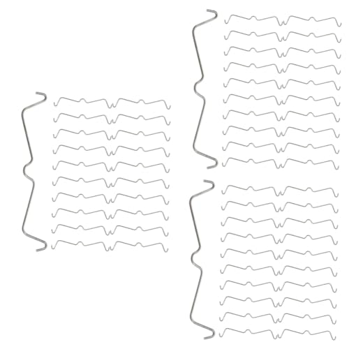 Alipis Ganchos Inoxidable Para Panel Perforado Fijadores Versátiles Para Garaje Taller Y Almacén Accesorios De Organización De Ganchos Para Pegboard 60 Piezas*3