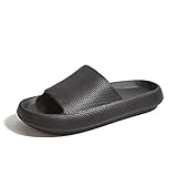 FLYSONG Slides for Women and Men,Shower Bathroom House Slippers Non-Slip Lightweight Slide Sandals -...