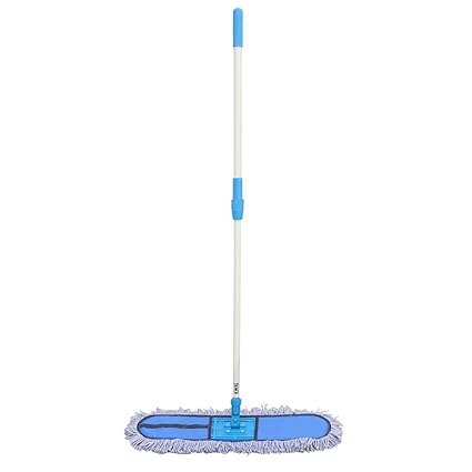 KWEL Dry Floor Mop Rod for Cleaning Living Room/Office/Home (Multicolour, 24 Inch)