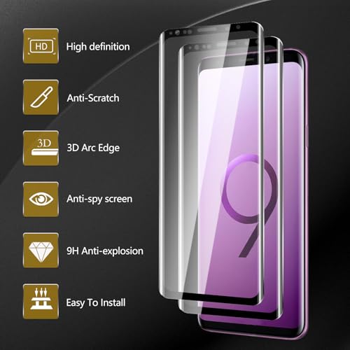 Protection écran Samsung S9 Plus verre trempé pour l'extérieur 3D - 5