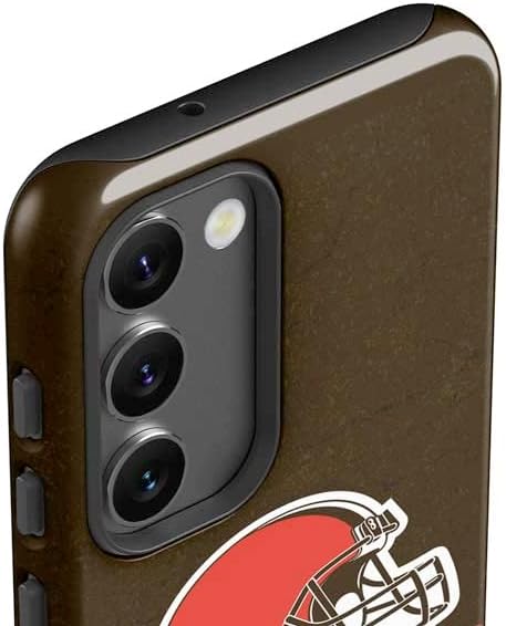 Skinit Pro Phone Case Compatible with Galaxy S23 - Officially Licensed NFL Cleveland Browns Distressed Design