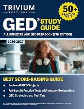 Paperback GED Study Guide 2026-2027 All Subjects: 50+ Practice Tests and GED Prep Book: [8th Edition] Book