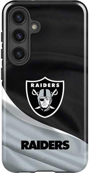 Skinit Impact Phone Case Compatible with Galaxy S24 - Officially Licensed NFL Las Vegas Raiders Design