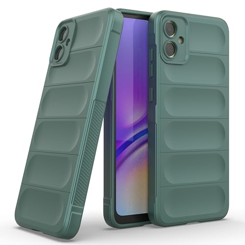 Image of Zapcase Back Case Cover for Samsung Galaxy M05 | Compatible for Samsung Galaxy M05 Back Cover | Liquid Silicon Magic Case with Camera Protection | Dark Green