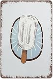 Vintage Mexican Ice Cream Poster Retro Mexican Decor Coconut Poster Wall Art Creative Tin Signs Funny Novelty Metal Signs Home Garden Cafes Offices Shops Bars Clubs Gift Plaque Tin Signs 6x8 Inch Inch