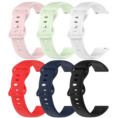 TenCloud 6Pack Bands for D1 Watch Strap Compatible with RUIMEN Smartwatch Waterproof Replacement Band Strap for RUIMEN D1 Watch Band