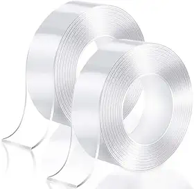 Super Fita Mágica Nano Adesiva Transparente Dupla Face Extra Fixa Forte Lavável Transparente 2M (3 cm x 10 metros)