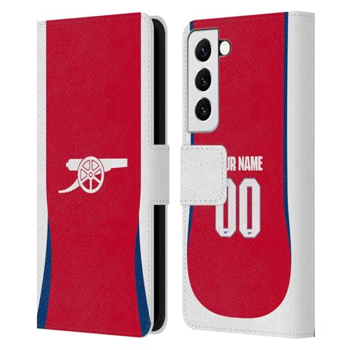 Coque Samsung S22 Arsenal FC personnalisable étui portefeuille rouge